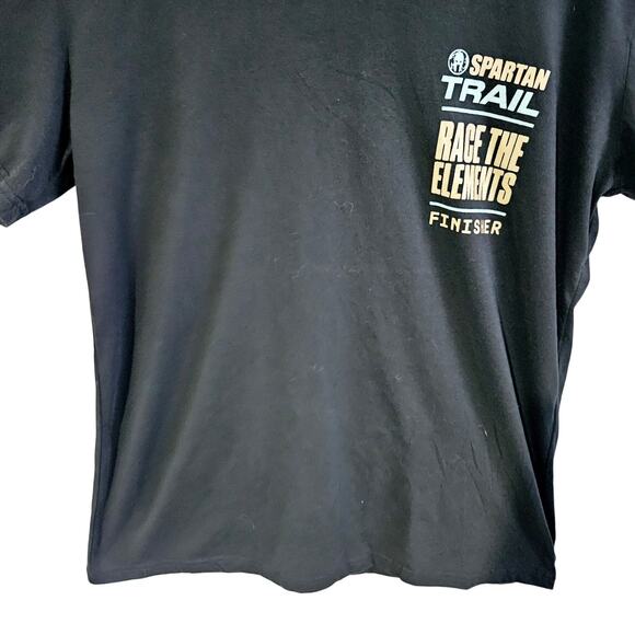 Women's Size XL Spartan Trail Race Tee Shirt Black Event Finisher Workout - Picture 3 of 7